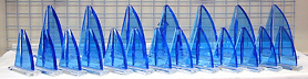 Completed trophies awaiting final inspection and packaging